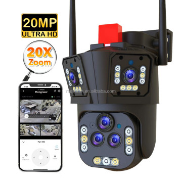 20MP IPC360 5 Lens 20X Zoom Wireless Outdoor WiFi CCTV IP Camera