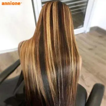 150% Density Deep T Shape Middle Part HD Lace Frontal Human Hair Wigs Pre Plucked 13X4  Brazilian Virgin Remy Hair Lace Wigs