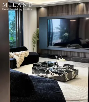 Bvlgari Black Marble Slabs for Interior Wall Panels