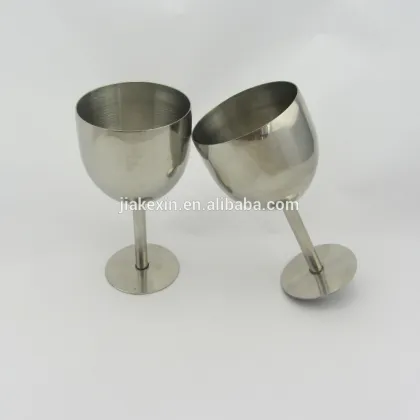 Stainless steel metal goblet