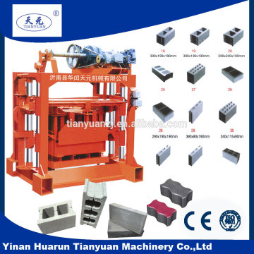 QTJ4-40 fixed block brick making machine