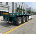 3 axles 80T flatbed container carrier semitrailer