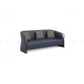 2 seats leather sofa 304 S/S frame sofa