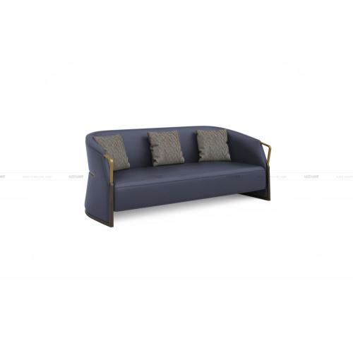 genuine leather sofa 2 seats leather sofa 304 S/S frame sofa Supplier