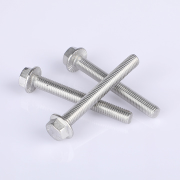 Pernos hexagonales duraderos con acabado de acero inoxidable