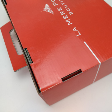 Red Colour Mailing Shipping Packaging Box With Handle