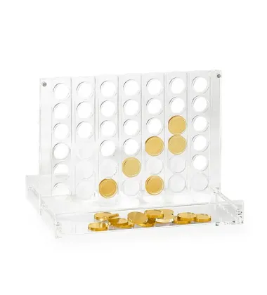 Luxury Lucite 4 In A Row Game Set