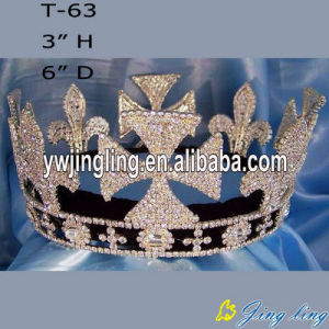 Full Round Large Rhinestone Pageant Crowns