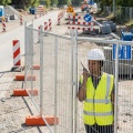Pannelli di recinzione temporanei rimovibili per cantieri esterni