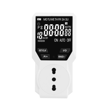 IT Plug VA Backlit version Electronic Digital Timer Switch Socket Kitchen Timer Outlet Programmable Timing Socket Control