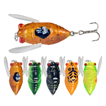 3D -ogen 50 mm insecten Popper Topwater Visserij Lure - Nieuw aankomsten