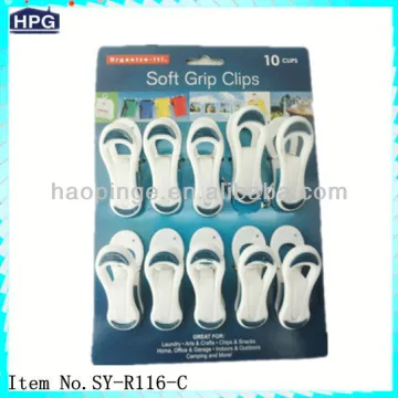 Fashion Design Soft Grip Plastic Clothes Clips