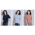 Women'S Short Sleeve Knitted T-Shirt