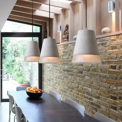 Modern Wabi Sabi Resin Microcement Chandelier for Kitchen and Bedroom