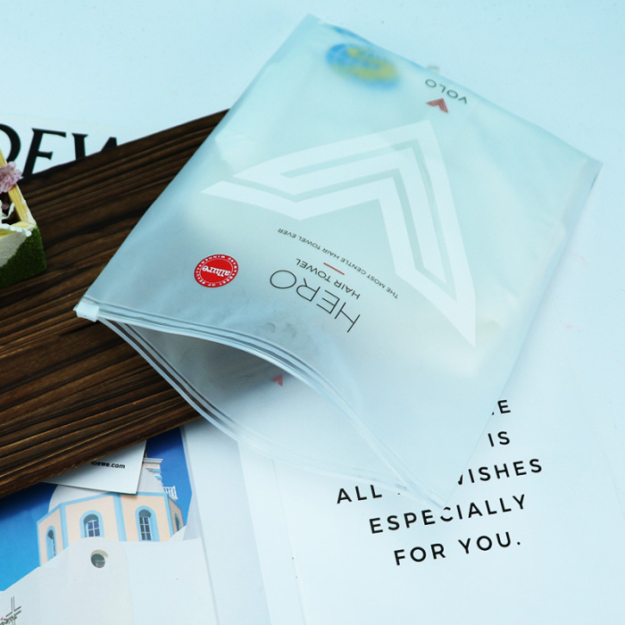 စိတ်ကြိုက်လိုဂို Frosted Slider Bags