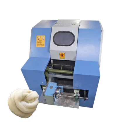 Small Capacity 8Kg/H Wool Cashmere Cotton Carding Machines for New Arrival