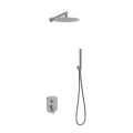 Hidden ABS Shower Head: 2-Way Function Conceal Panel Bath Set - Wall Mounted Square Design