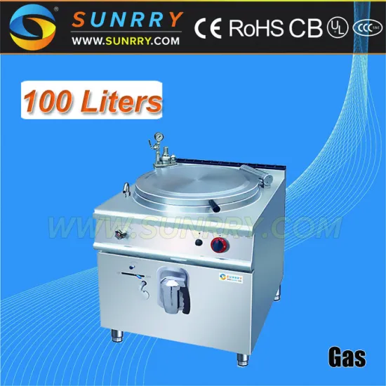 Gas jacketed kettle with 100 liters jacket pan soup kettle (SUNRRY SY-GBP900B)