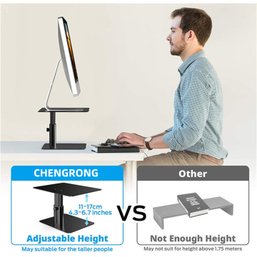 Desktop Ergonomic Metall Monitor Riser -Ständer