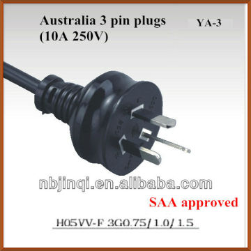 Australian Power Cord (10A/250V) SAA Approval
