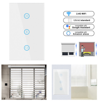 Smart Home US: Wi-Fi-Controlled Tuya App Enabled Touch Electric Interruptor & Wall Curtain Switch
