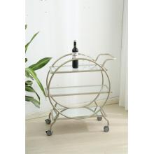 storage trolley with tempered glass