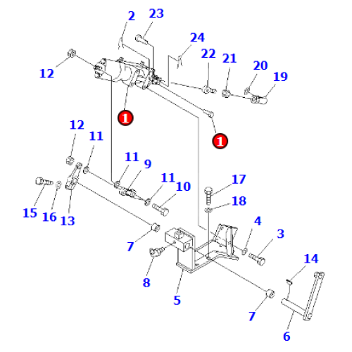 Steering valve assembly 702-23-24001 is suitable for loader WD600-1