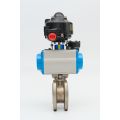 Pneumatic wafer ball valve supply