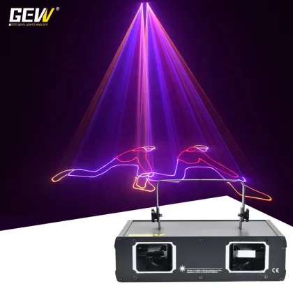 GEVV 2 Heads Stage DJ Lazer Light Projector for Disco Night Club