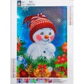 Navidad Muñeco de nieve 5D pintura de diamante pintura decorativa