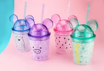 Plastic Water Bottle With Cute Cover