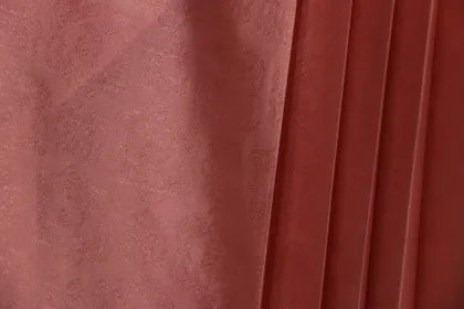 long pink pleated skirt