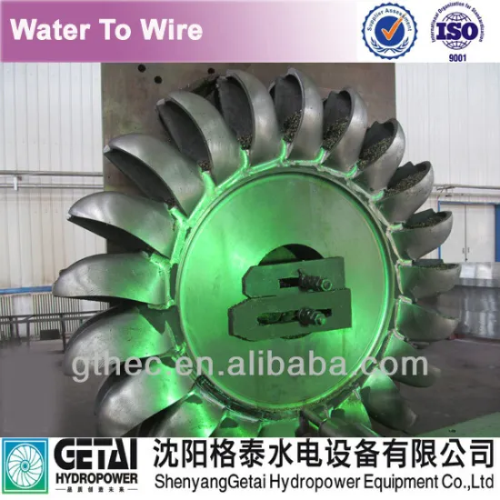 Hydro turbine runner for water turbine upgrade & turbine generator manufacturer made in china from shenyang getai run off river