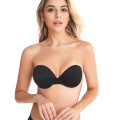 Soutien-gorge push-up invisible en silicone sans bretelles auto-adhésif