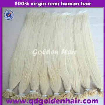 Golden Hair High Quality Human Hair Pre-bonded Hair Extension Nail hair /U-tip hair