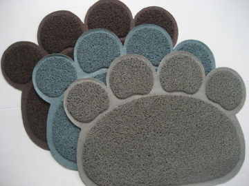 Custom Harmless 7mm Bathroom Navy Blue, Brown Pvc Coil Entry Door Mats Rug Mat-001