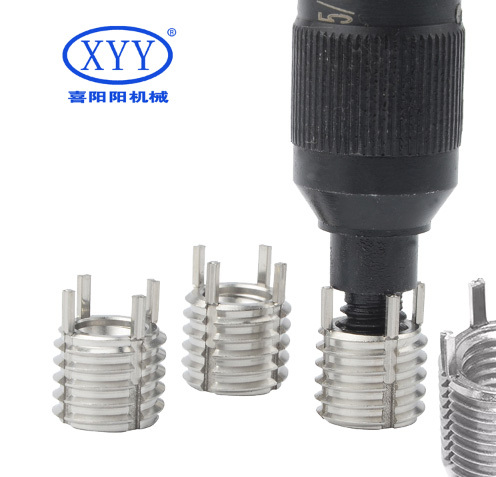 M8 Stainless Steel Self-Cutting Key Locking Threaded Inserts Ball Lock Pin Fasteners with ISO Certificate Aluminium Material