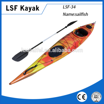 sit in kayak or canoe with rudder system