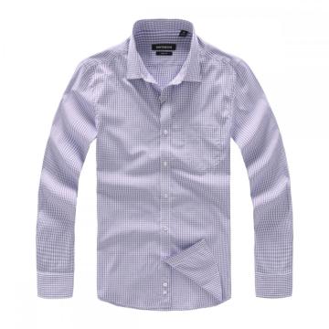 No Pilling Slim Fit 100% Cotton Plaid Shirt