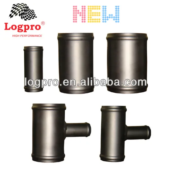 Straight & T-Shape Aluminum Hose Pipe, Alloy Pipe hose, Mat Black, Length:100mm+38mm,Bore: 25mm,OD:35mm-76mm