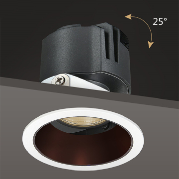 Modern LED Downlight - Anti-Glare Embedded Die-Cast Aluminum Indoor Lighting Fixture