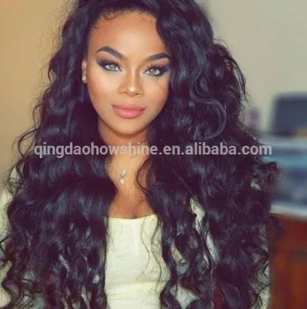 130% density 7A Unprocessed Brazilian Virgin Hair Body Wave Glueless Full Lace Human Hair Wigs for Black Women & Lace Front Wig