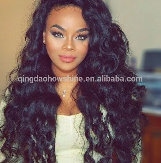 130% density 7A Unprocessed Brazilian Virgin Hair Body Wave Glueless Full Lace Human Hair Wigs for Black Women & Lace Front Wig