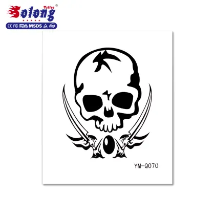 Solong tattoo fision OEM black tattoo sticker body temporary tattoo sticker