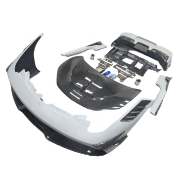 Custom Ferrari 458 Upgrades: Half Carbon Fiber Bumpers, Skirts, Hood & Exhaust System