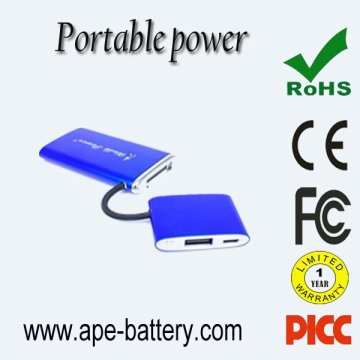 Li-polymer battery mobile power bank 5V/1A charge for cellphone