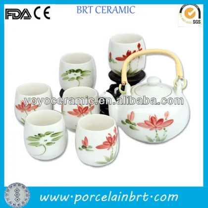 porcelain white wholesale high quality japanese tea kettle