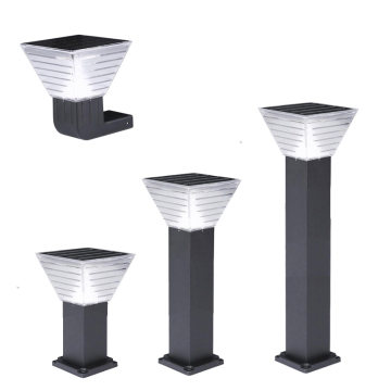 Double Color Temperature High Efficiency Solar Panel Lawn Lighting - Waterproof Solar Garden LED Bollard Light