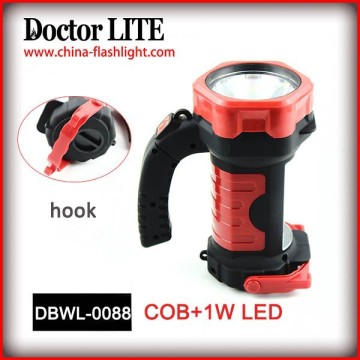 LED 1W+ Luce di lavoro pannocchia con manico e gancio