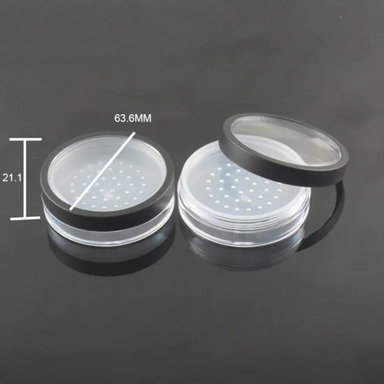 Empty Cosmetic Container Round Plastic Loose Powder Jar